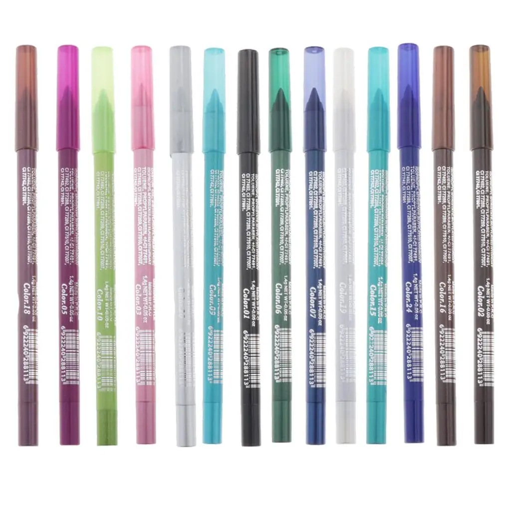 Multi Use Eyeliner Eyeshadow Pencil Waterproof Matte Gel Crayon Smudgeproof for Vibrant Party or Wedding Makeup