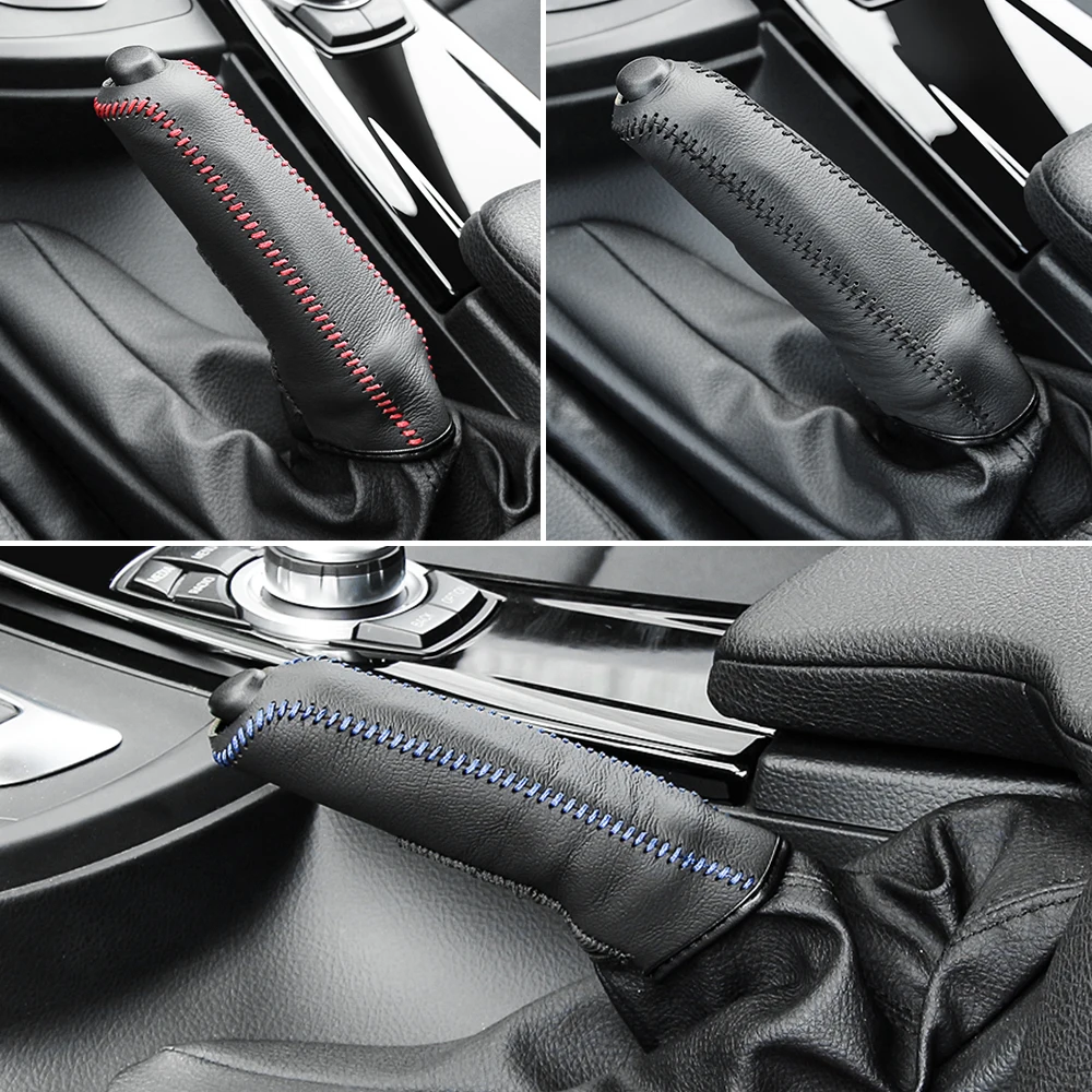 

Leather Gears Handbrake Cover Auto Interior for Skoda Octavia 2 A7 A5 A4 Vrs Fabia 2 1 Rapid Yeti Superb 3 Felicia Citigo RS