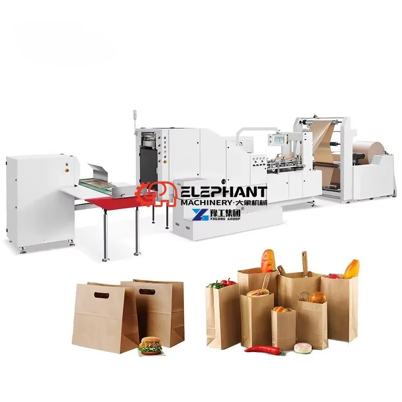 Hot Sales Paper Bag Makingmachine Fully Automatic Roll Fed Bakery Bags Paper Machine Paper Bag Mold Cutting Machine