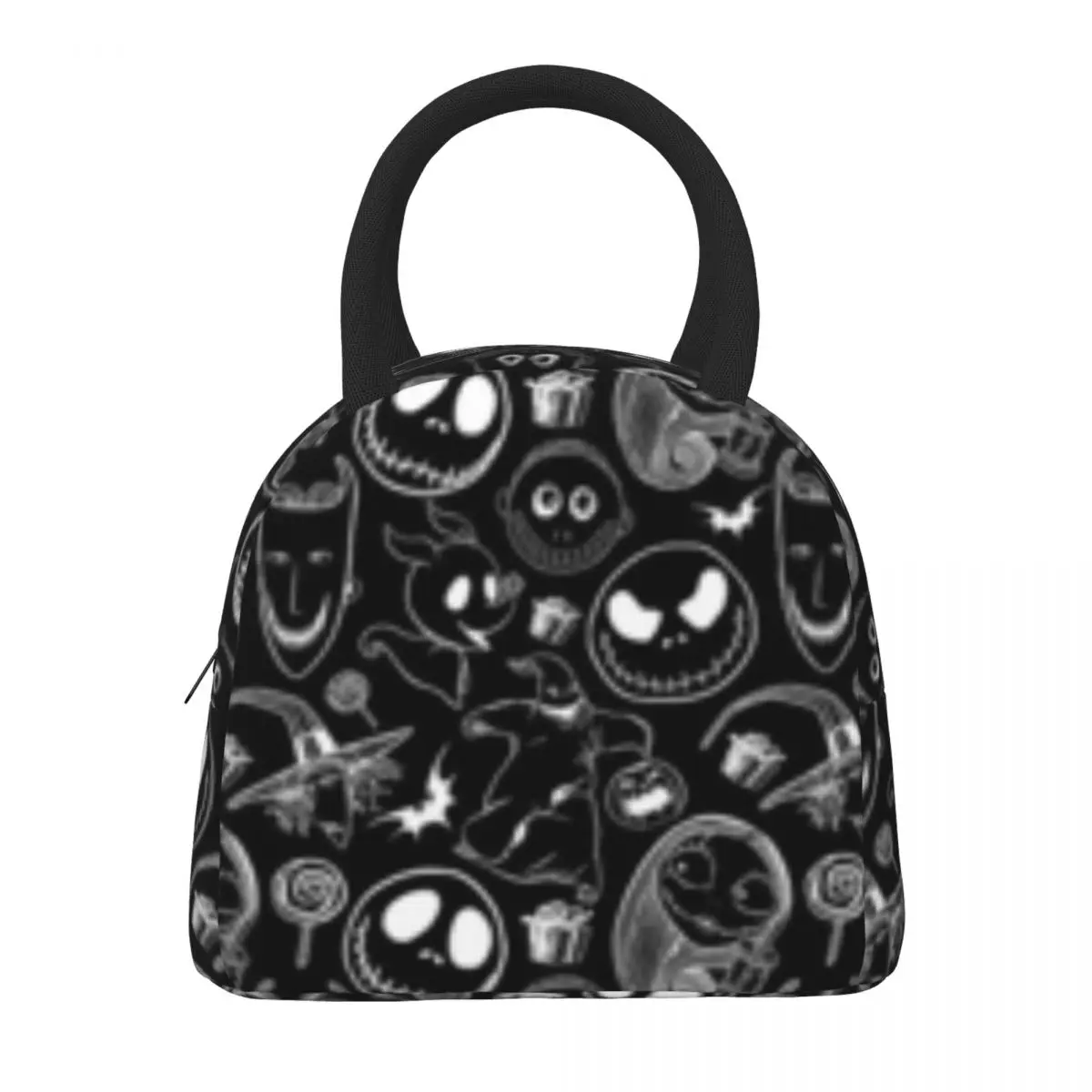 Nightmare Before Christmas Lunch Box Women multifunzione Cooler Thermal Food Insulated Lunch Bag Kids Portable Picnic Tote Bags