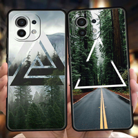 Forest Geometry Wood Phone Case for Xiaomi Poco C51 F3 X3 X4 GT NFC M3 M4 M5 Mi 13 12 11 Ultra 12T Pro Lite 5G Silicone Cover