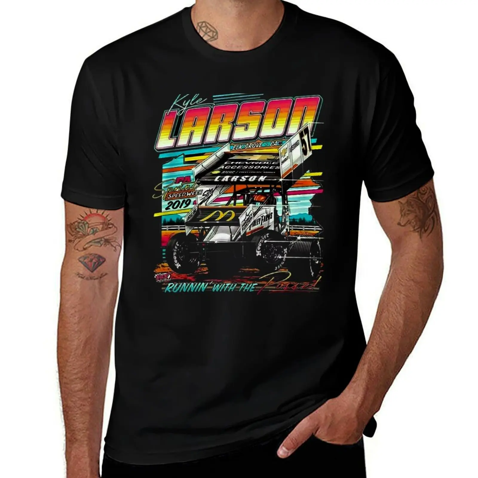 Kyle Larson Kyle , T-Shirt Soft Anti-Shrink Cotton Tee T-Shirt