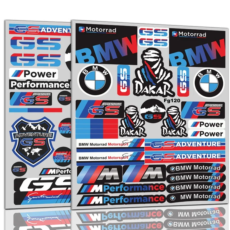 Autocollants décoratifs pour voiture BMW M Performance, emblèmes de coffre, badges de modification, autocollants réfléchissants imperméables pour carrosserie de moto