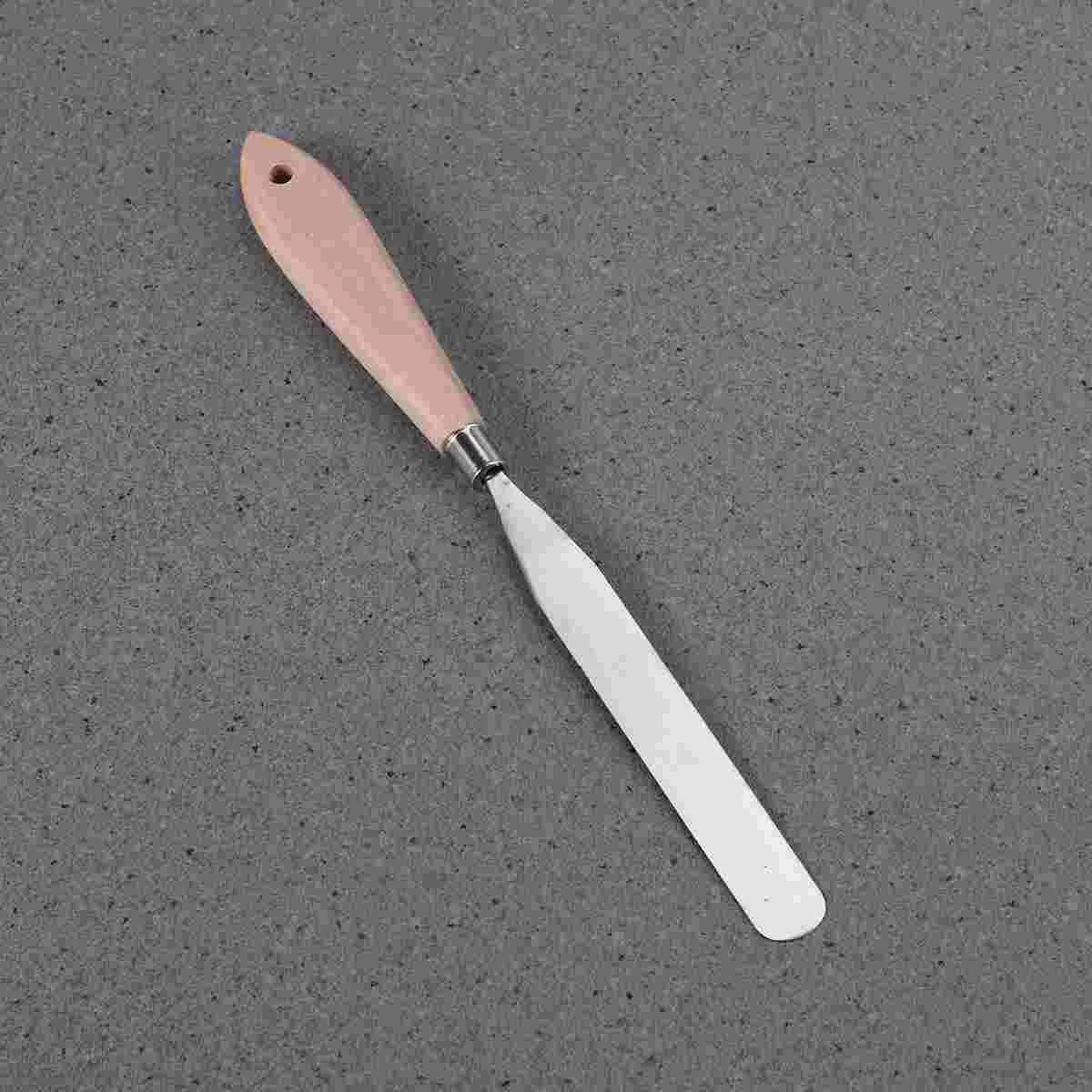 Paint Scraper Tool for Painting Palette Knife Spatula Scrapers Wood Great Woody Paddle Grill Wooden