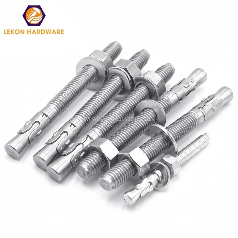 

Stainless Steel Wedge Expansion Anchor Bolts for Concrete Foundation M12 M16 M20 M24 Heavy Duty Anchor Bolts with High Tensile