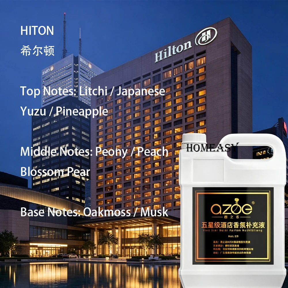 1000ml Hilton Sheraton Five Star Hotel Scent Oil Based Reed Diffuser Refill Liquid Aroma Essential Oil For Home SPA Bathroom