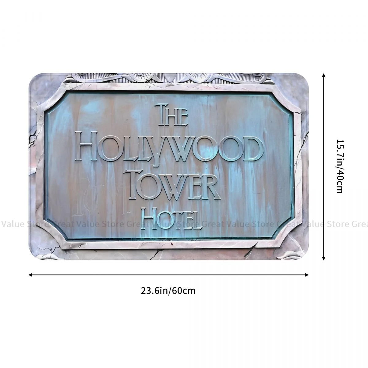 Hollywood Tower Hotel Non-slip Doormat Novelty Living Room Kitchen Mat Welcome Carpet Home Modern Decor