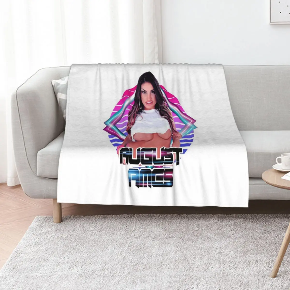 August Ames Throw Blanket Plush Blankets For Sofas christmas gifts Kid'S sofa bed Camping Blankets