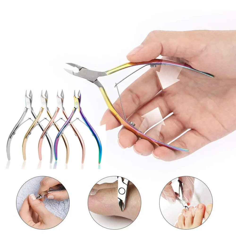 Cuticle Clippers Stainless Steel Dead Skin Removal Cutter Multi-use Nail Trimming Clippers Cuticle Cutter Manicure Tool