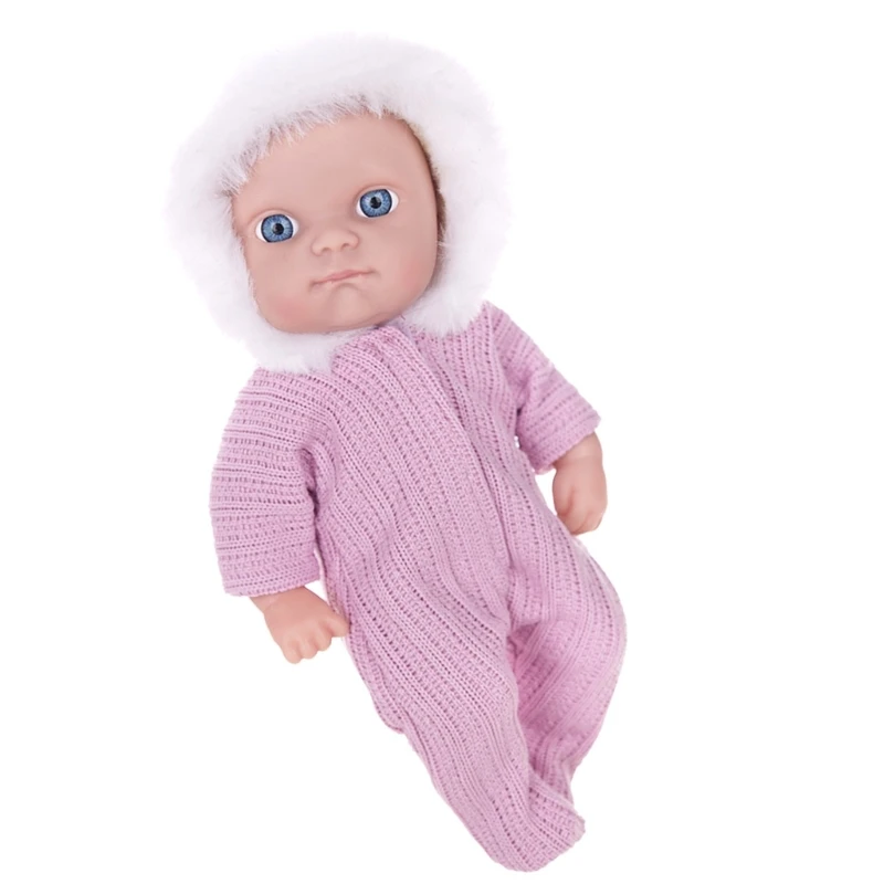 

57EE Realistic Baby Girl Newborns 8inch Vinyls Child Friend Asleep Toy