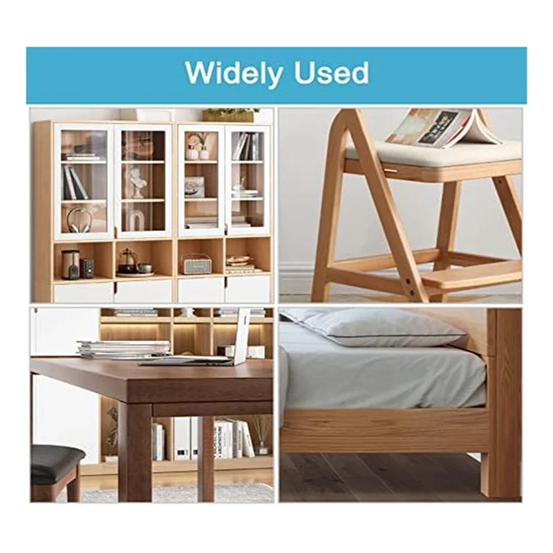 BAAG-14PCS 2.99X0.63 بوصة دعامة مستقيمة من الفولاذ المقاوم للصدأ دعامة مسطحة مناسبة لخزانة مكتب الخشب وخزانة الأدراج