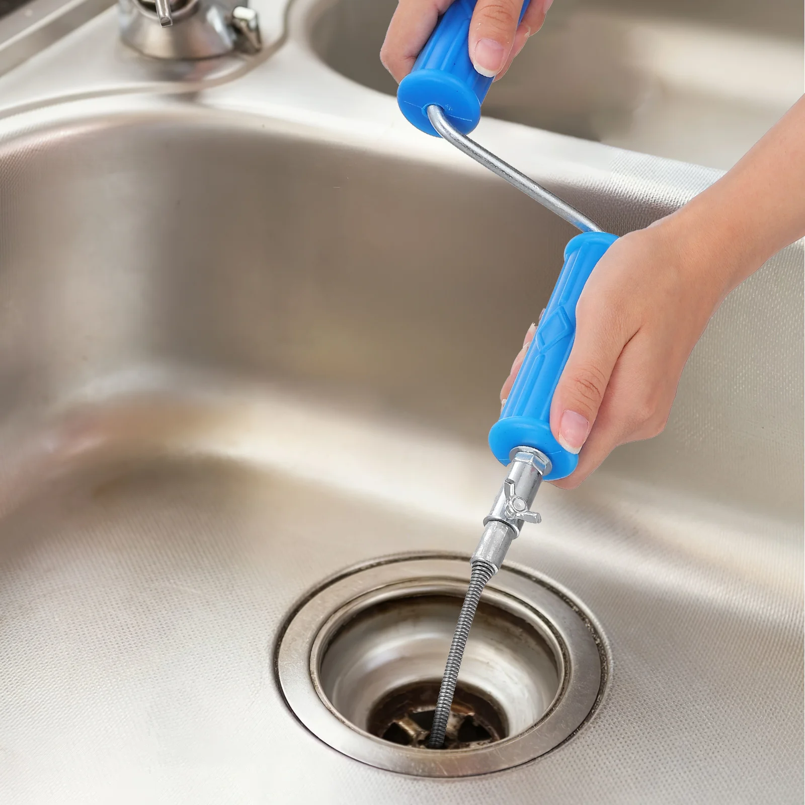 

5M Drain Auger Flexible Plumbing Dredging Tool For Kitchen Bathroom Shower Sink Unclog Snake Grabber Pipeline Cleaning Sewer