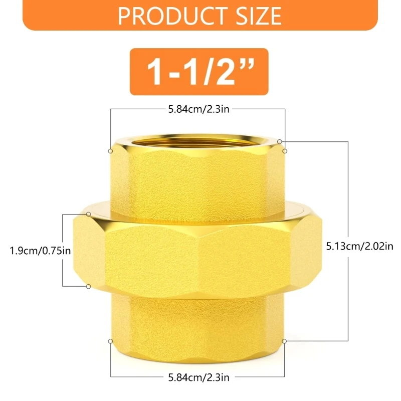 Conector mangueira latão, 2 peças, acessórios para mangueira jardim, roscas fêmeas duplas polegadas, conector