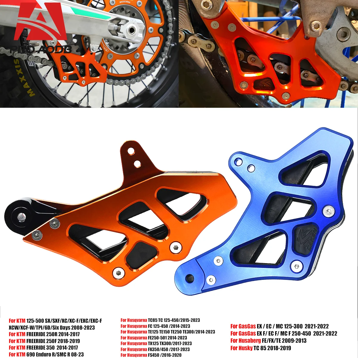 

Durable Motorcycle CNC Chain Guide Guard For KTM SX SXF EXC EXCF XC XCW XCF 85-500 FREERIDE For Husqvarna FC TC FE TE FS FX TX