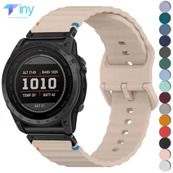 QuickFit 22mm 26mm Watch Straps For Garmin Fenix 8Amoled 7X 7 Tactix 6X Silicone Watchband Fenix 8Solor Epix Pro 5Plus Bracelet