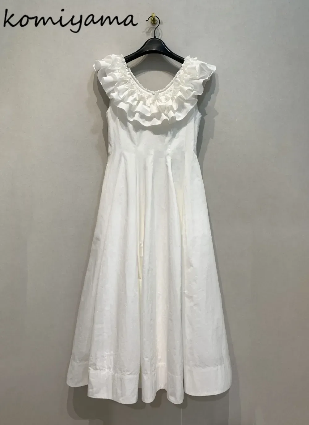 

Ruffles Big U-neck Vestidos 2025 Summer New Dress Fashion High Waist Dresses Temperament Ropa De Mujer Comfortable Vestido