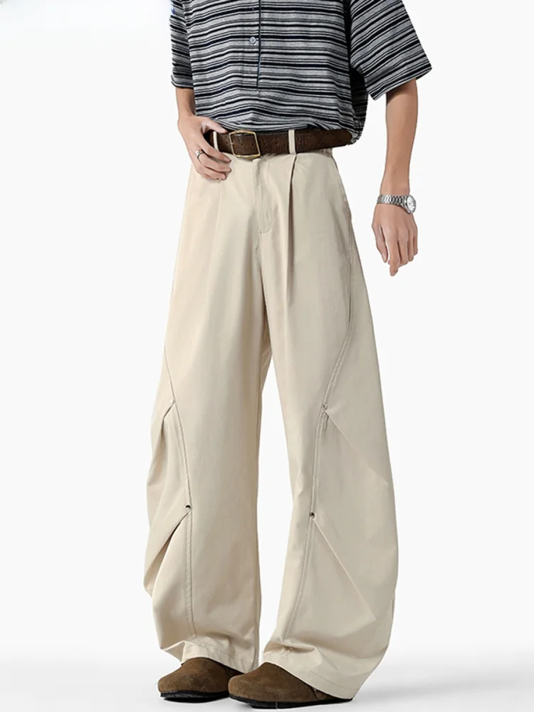 

Wassup ark, американский ретро-дизайн, свободные мужские повседневные брюки с изогнутым ножом, летние новые трендовые брендовые солдатские брюки, прямые брюки