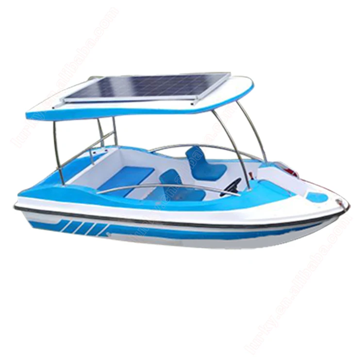 Outdoor water park 4 person fiberglass pedal electric boat for sale