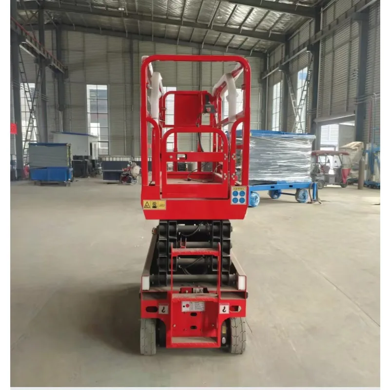 High-quality 4m 6m compact self-propelled lift platform load 320kg mobile aerial work