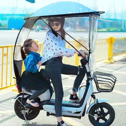 Ebike awning sunshadeelectric bicycle awning sunshade umbrella rain protection sun protection wind resistance toldo para moto