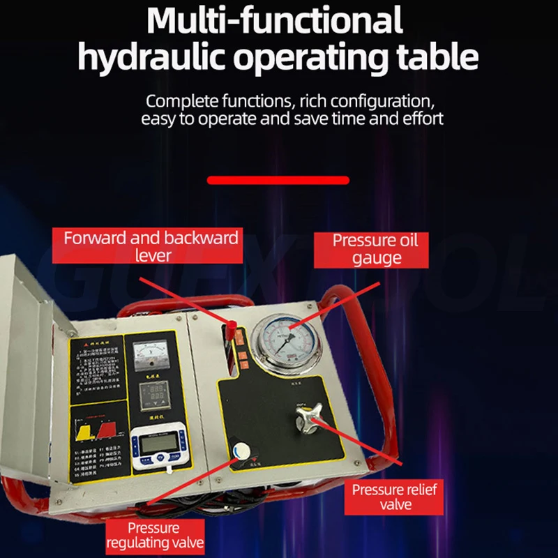 Imagem -03 - Máquina de Solda Hidráulica pe Pipe Butt Welding Machine Water Pipe Hot-melt Machine Água Eletricidade Weld Ring 63315 mm