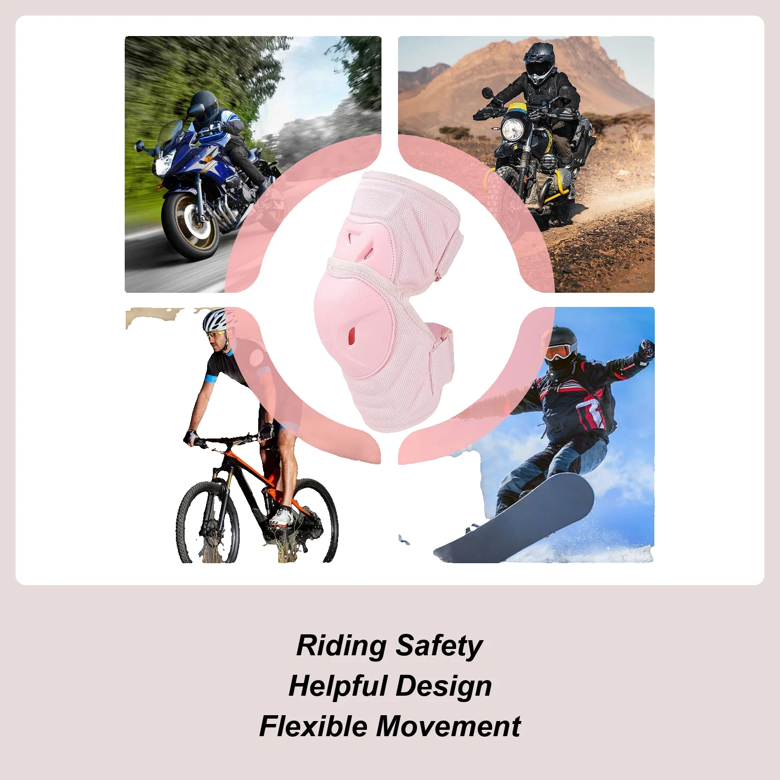 

Motorcycle Knee Guards Motorcycle Knee Shin Guards Elastic Band Leg Covers For Racing Gear Adventure Touring Highway Riding Road