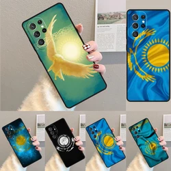 Cover For Samsung Galaxy S24 Ultra S21 S22 S8 S9 S10E Note 10 20 Plus FE S23 Kazakhstan Flag Phone case Coque