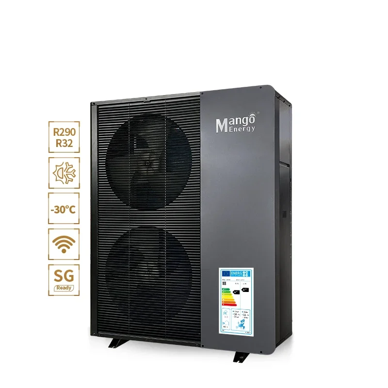 Wifi Control High Cop 16kw R290 Monoblock Invert House Floor Heating Air Conditioner Air To Water Heat Pump