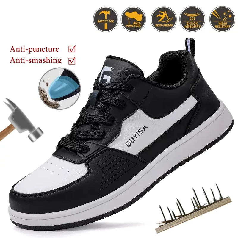 

Autumn new shoes men anti-smash anti-puncture comfortable safety shoes non-slip steel head work site safety shoes