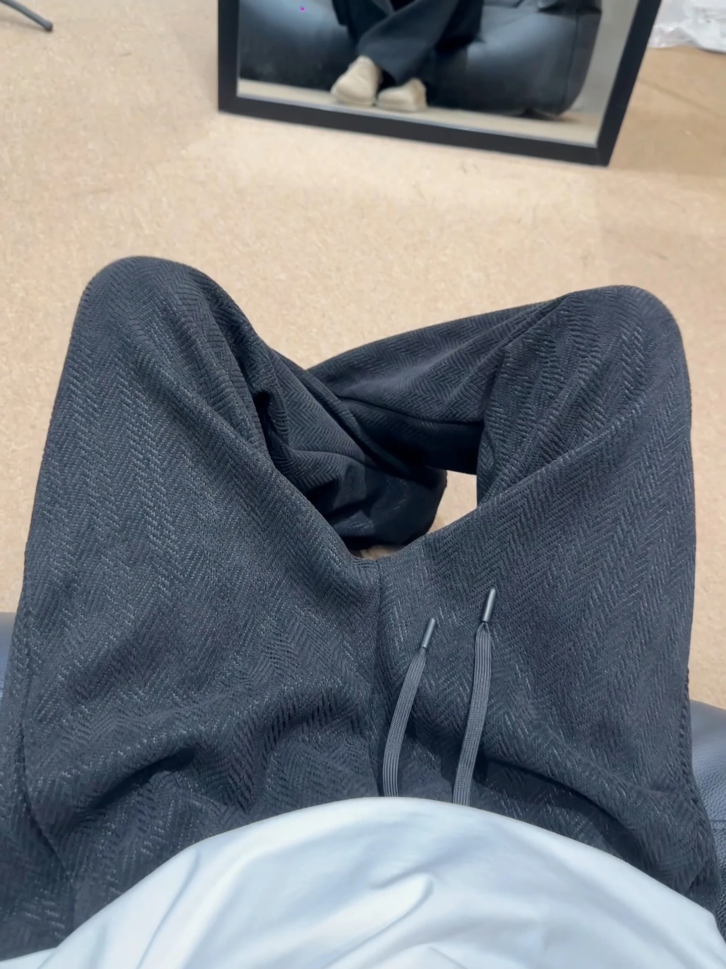 

Мужские широкие брюки-джоггеры American Sle из плотного трикотажа с узором зебра, свободные прямые повседневные брюки для осени