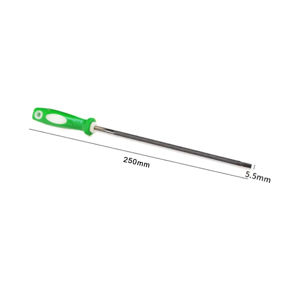 炭素鋼ラウンド研ぎチェーンソーファイル、木工用研ぎ器、4mm、4.8mm、5.5mm、223211333211, 1個