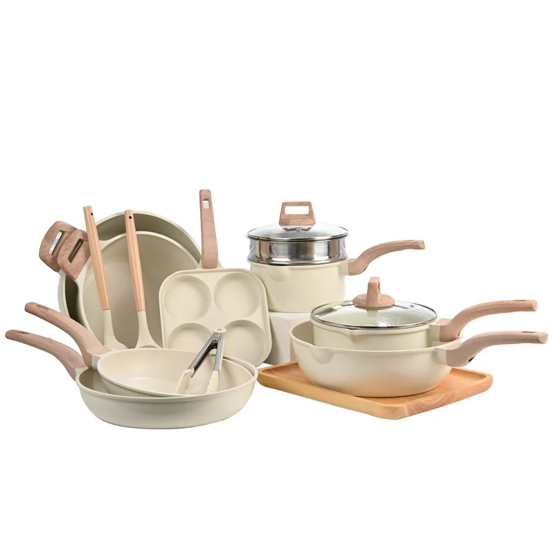 

Household Maifanshi set, non-stick pan, fried soup, no oil smoke, flat bottom milk gift