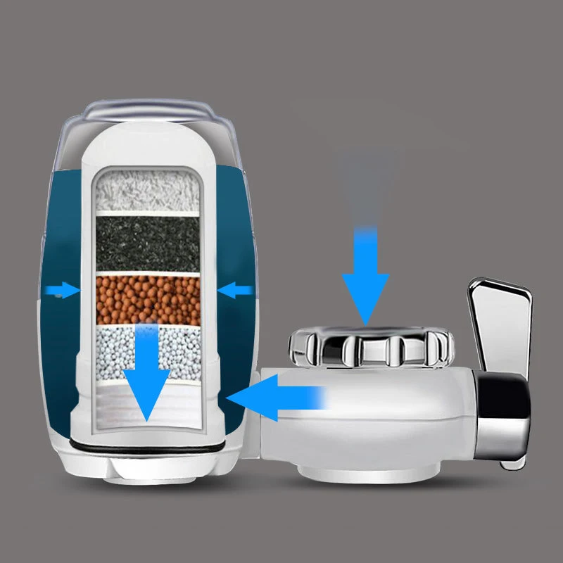 خراطيش تصفية مياه الصنبور لحنفية مطبخ كوبيشاي ، فلتر الكربون المنشط ، جزء واحد