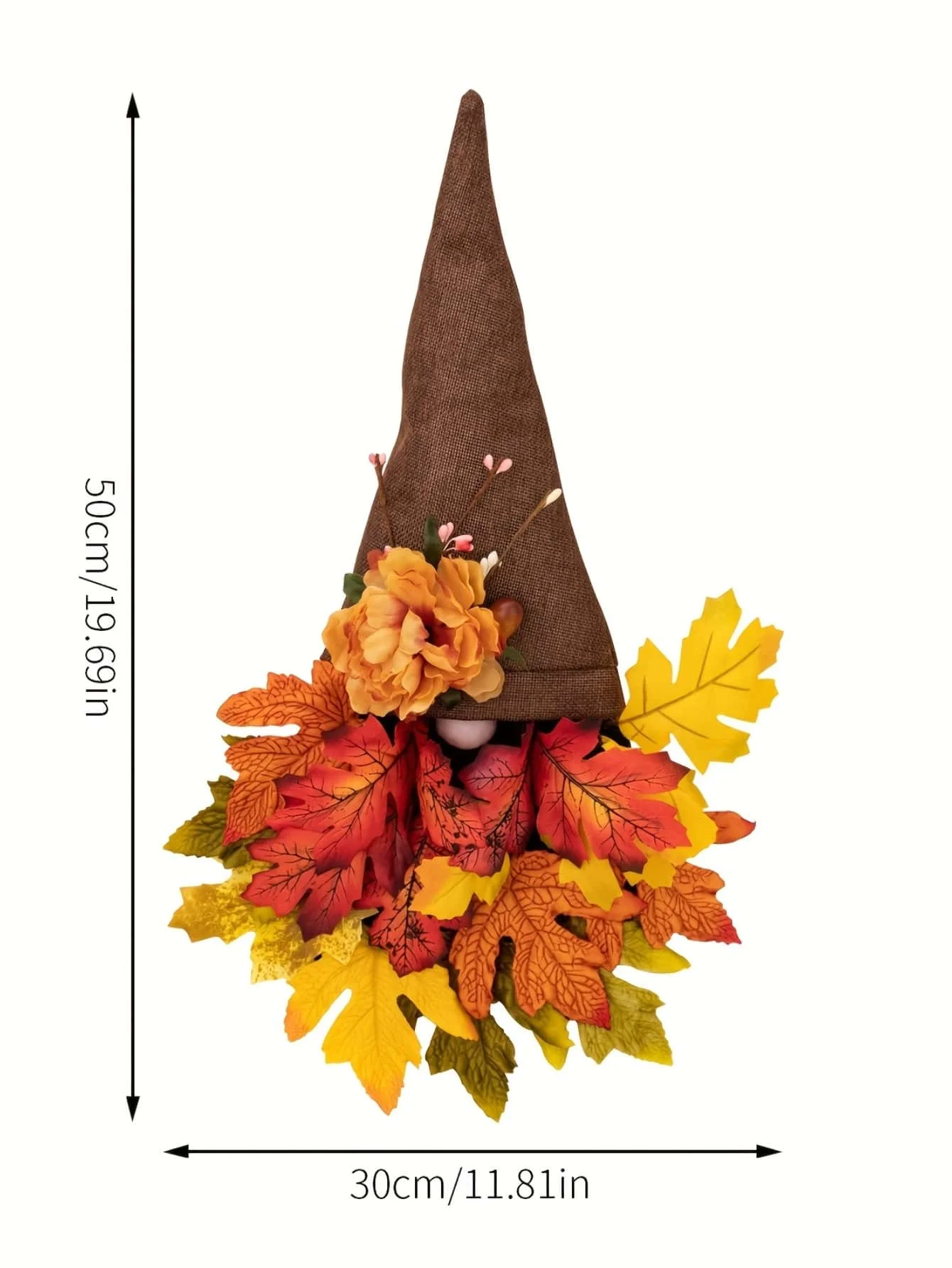 Autumn Harvest Festival doll maple leaf door hanging flower link day decoration 1pc