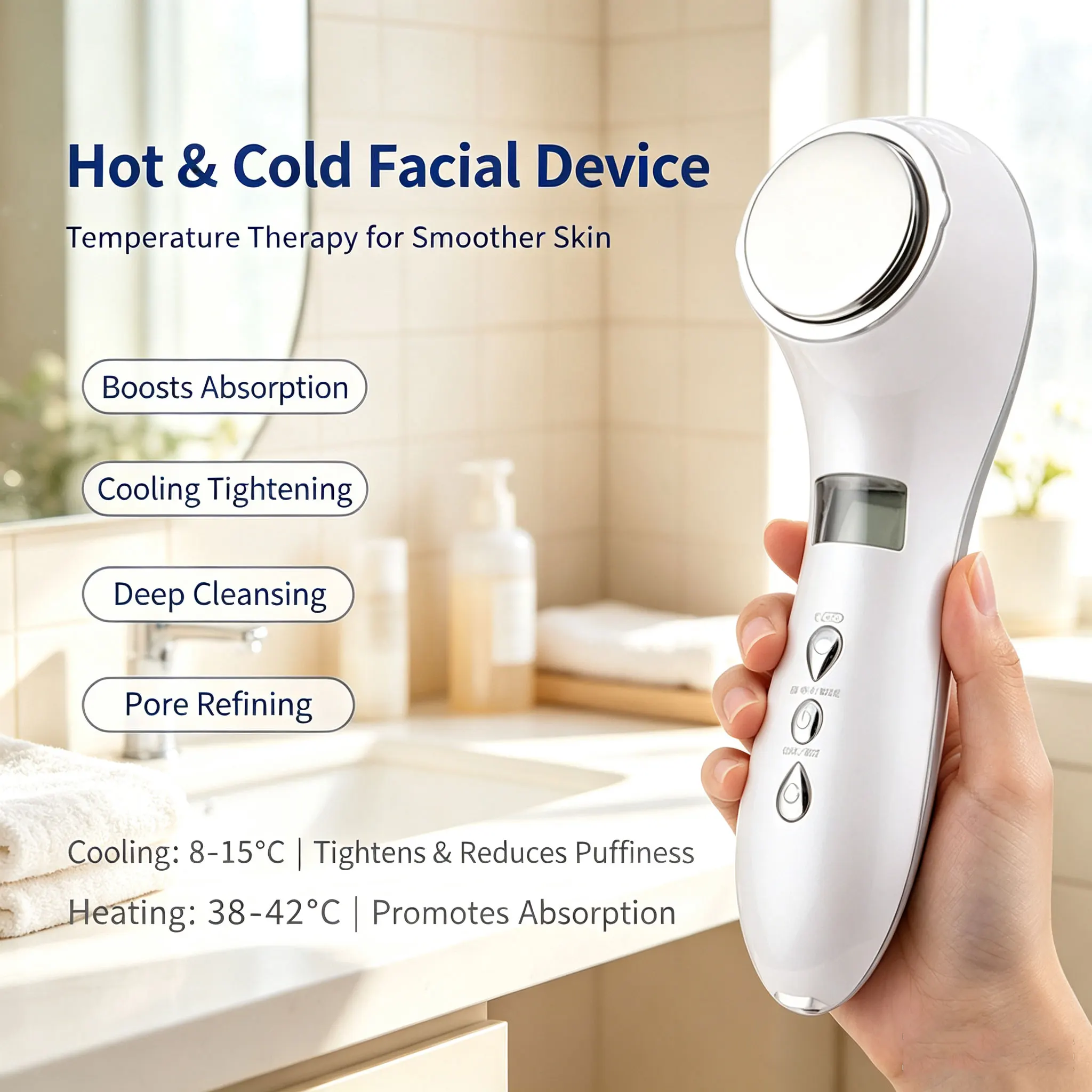冷温療法器、フェイスリフト、フェイスクリーニング、黒ずみ除去、家庭用マッサージ器、アイスパック、小型アイスハンマー