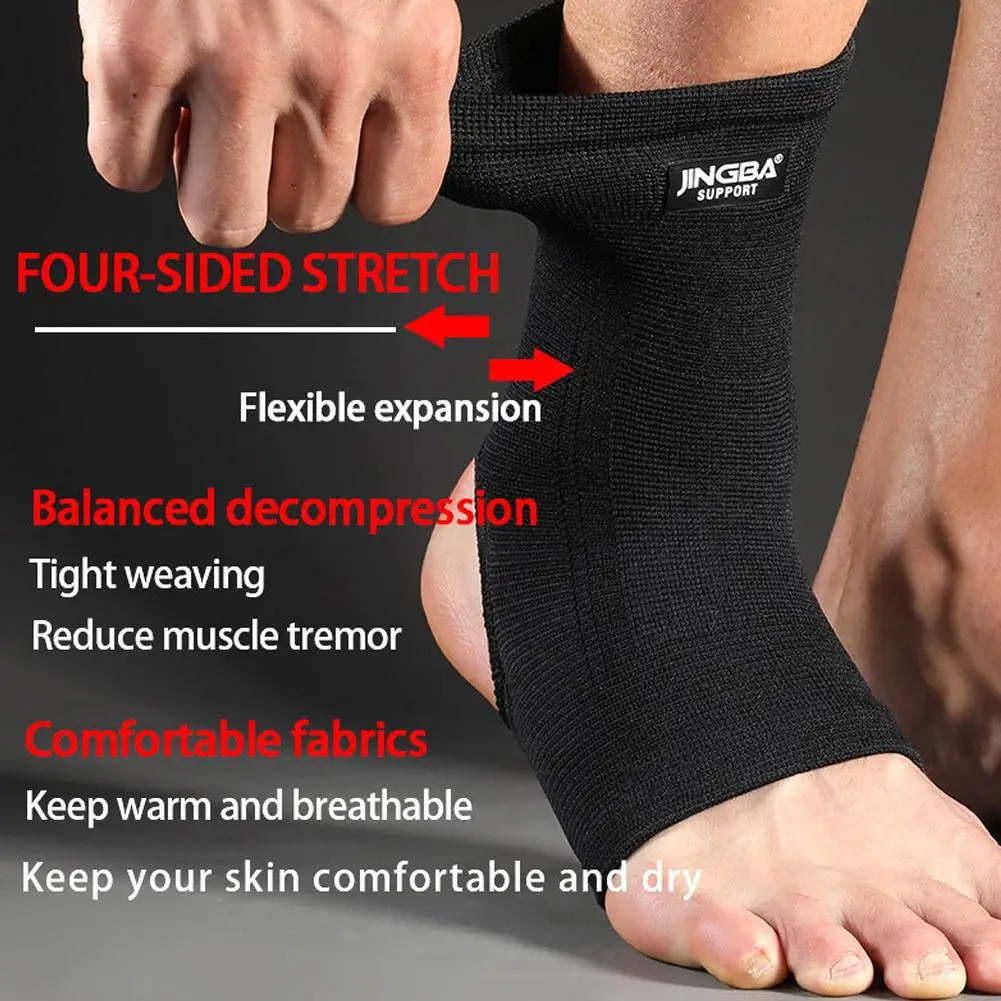 1 PC Sports Protective Gear Football Ankle Support Nylon Ankle Basketball Ankle Compression Brace Support V0D9