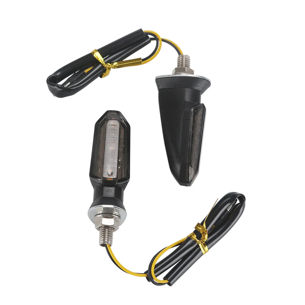 1 Pair Mini LED Motorcycle turn signal light Smoke Flasher motorcycle led Motorbike Lamp Amber Blinker LED Indicators Light 12V