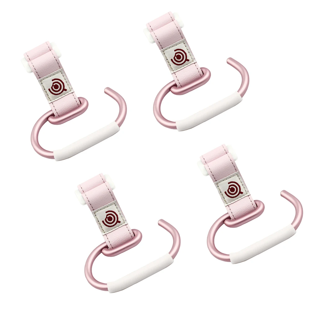 

4 Pcs Heavy-duty Stroller Hook Buggy for Daily Article Hooks and Loop Clips Hanger