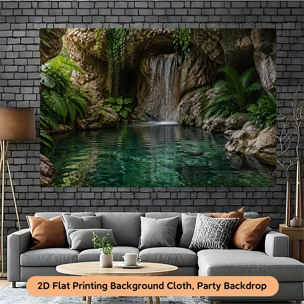 Tropical Waterfall Jungle Tape - Home Bathroom Scene recension och pris