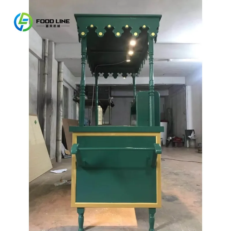 Customized High Performance Wedding Event Supplies Ice Cream Champagne Food Cart Flower Display Cart