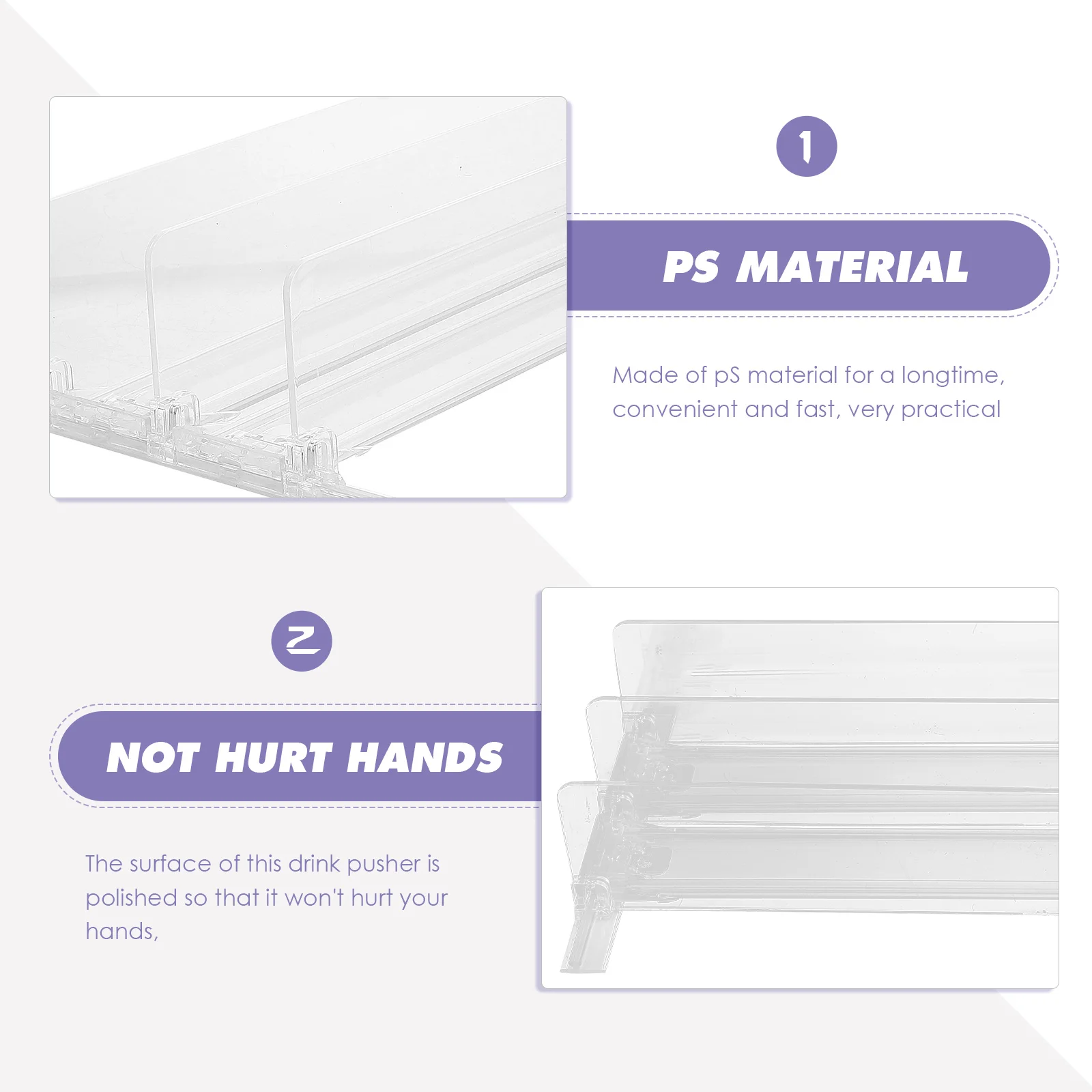 Efficient Shelf Automatic Replenishment Pusher for Organized and Attractive Product Display in Convenience Stores