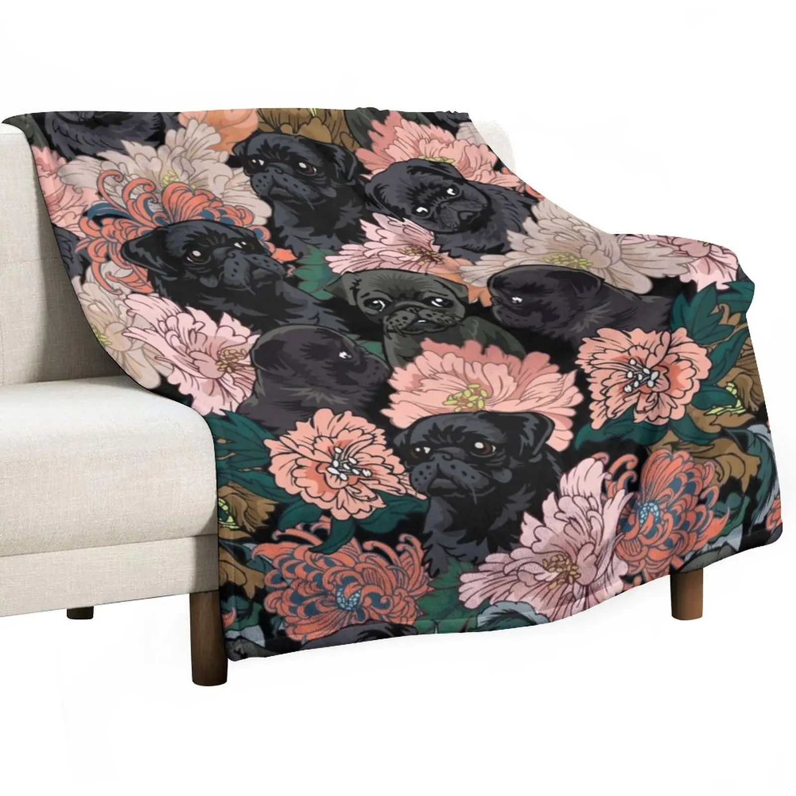 

Because Black Pug Throw Blanket Beautiful Blankets Sofa Quilt Shaggy Blanket blankets and blankets