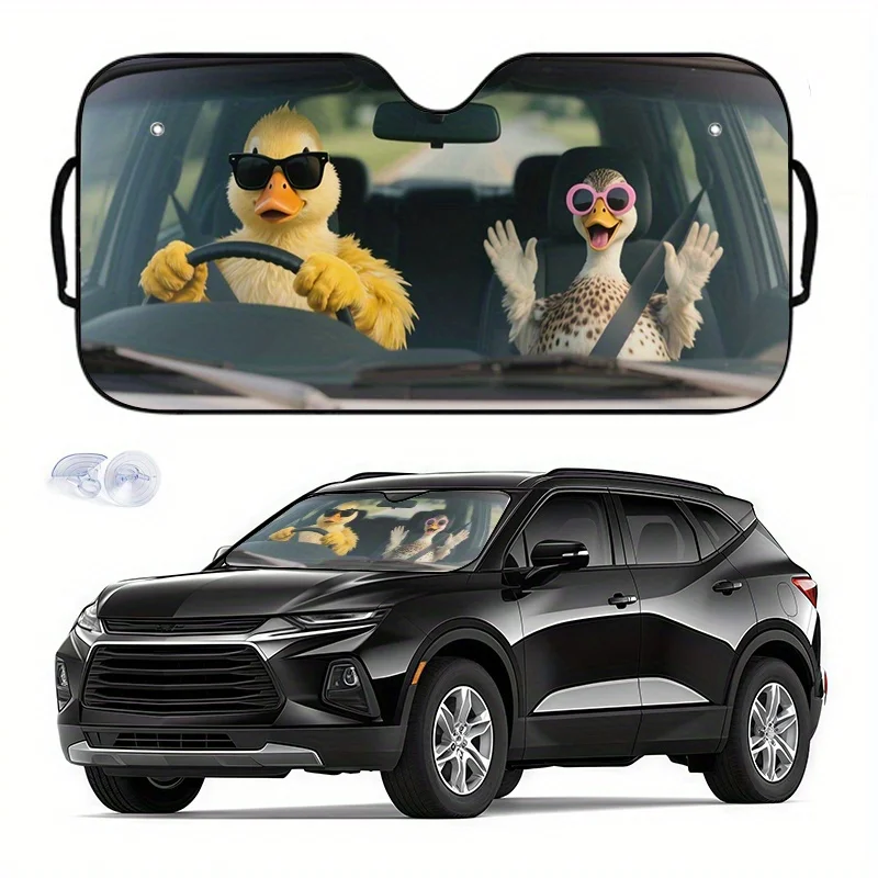

1 шт. Автомобильный солнцезащитный козырек с дизайном Duck Driver — защита от ультрафиолета и защиты конфиденциальности, легкий закатанный солнцезащитный козырек для автомобилей, внедорожников, грузовиков — подходит