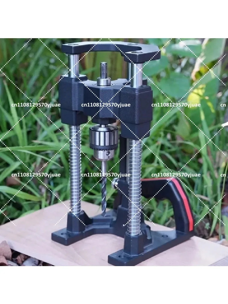 Aluminum Alloy Drill Stand Guide for Wood Metal, Multi-Angle Drilling Positioner with Scale, 1-10mm Capacity