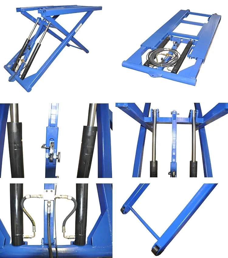 portable movable 1.4M height 3 Tons capacity Mobile scissor car jack car repair shop hydraulic scissor lift car hoist