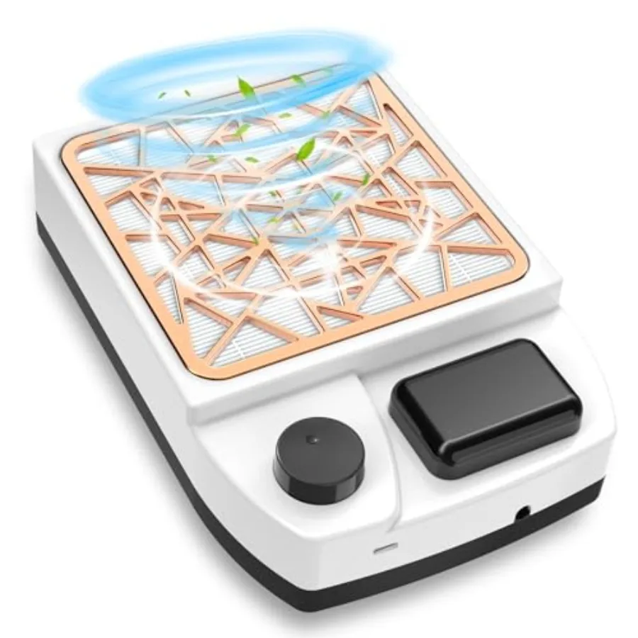 

Пылесборник для маникюра 4000 об/мин, перезаряжаемый, с регулируемой скоростью, мощным всасыванием, многоразовым фильтром, простым управлением