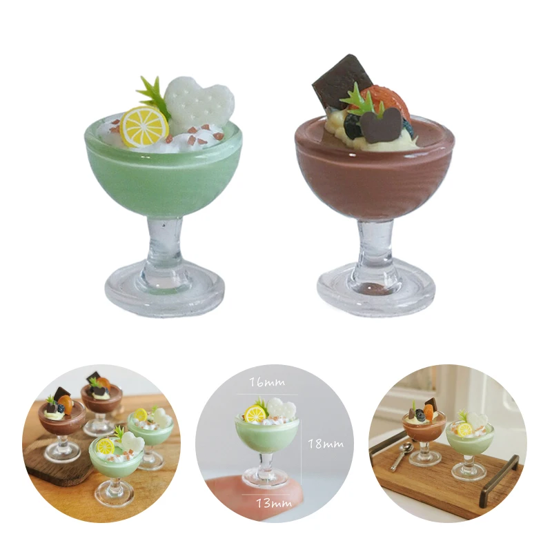 ของตกแต่งบ้านตุ๊กตา 1/12 แก้วเครื่องดื่มจำลอง ของตกแต่งบาร์ตุ๊กตา อุปกรณ์เสริมบ้านตุ๊กตา ของเล่นเสริมสร้างจินตนาการ