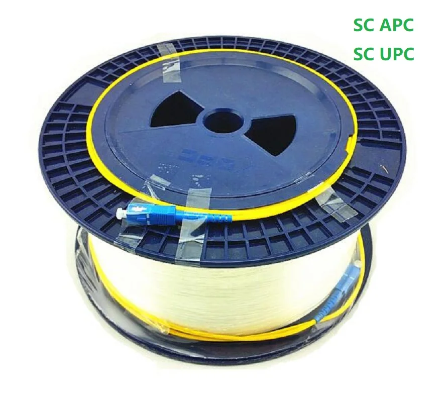 FTTH SC UPC APC 2KM OTDR Launch Cable Box Fiber Ring G652D singlemode Single Bare fiber disk OTDR Fiber cable