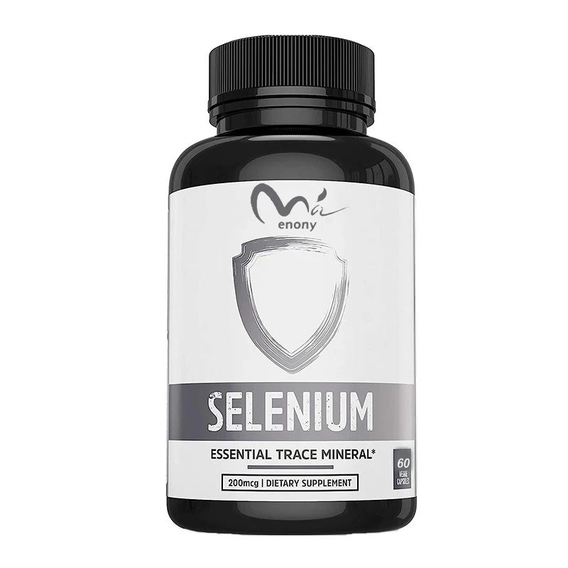 Selenium 200 mcg - unisex support for prostate, heart health, immune system, antioxidant high absorption 60 vegetarian capsules