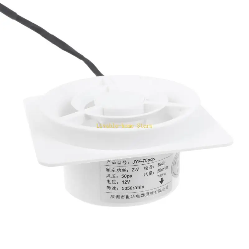 60 مللي متر مروحة العادم قناة مروحة نافذة الهواء التعزيز جهاز تهوية قابل للتعديل سرعة B46D #3